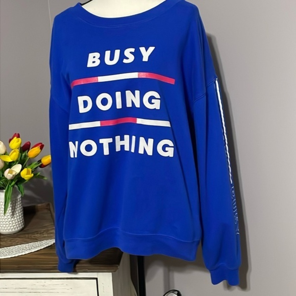 Busy Doing Nothing sweatshirt by Wound Up XXL